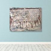 写真石の詳細でバイキングを描く キャンバスプリント (インサイチュ (ウッドフロア))