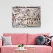 写真石の詳細でバイキングを描く キャンバスプリント (インサイチュ (リビング))