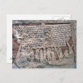 写真石の詳細でバイキングを描く ポストカード (正面/裏面)