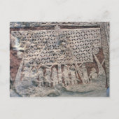 写真石の詳細でバイキングを描く ポストカード (正面)