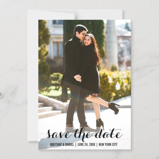 写真磁気招待状5x7 lを保存 マグネット招待状 (正面)