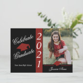 写真祝で卒業 招待状 (スタンド正面)