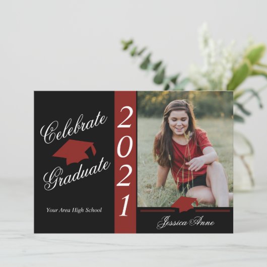 写真祝で卒業 招待状 (スタンド正面)