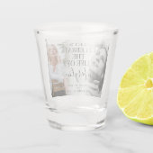 写真祝の前後にの生涯の記念碑 ショットグラス (裏面)