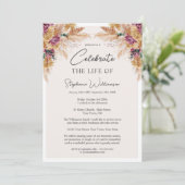 写真祝の生涯フローラ葬儀 招待状 (スタンド正面)