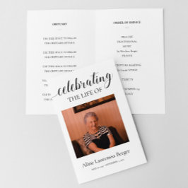 写真祝付きの葬儀プログラムの生活