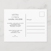 写真祝卒業会 インビテーションポストカード (裏面)