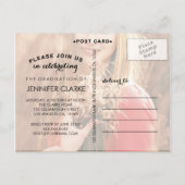 写真祝卒業式招待状 インビテーションポストカード (裏面)