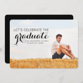 写真祝卒業式招待状 招待状 (正面/裏面)