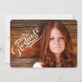 写真祝卒業式招待状 招待状 (正面)