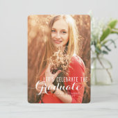 写真祝卒業式招待状 招待状 (スタンド正面)