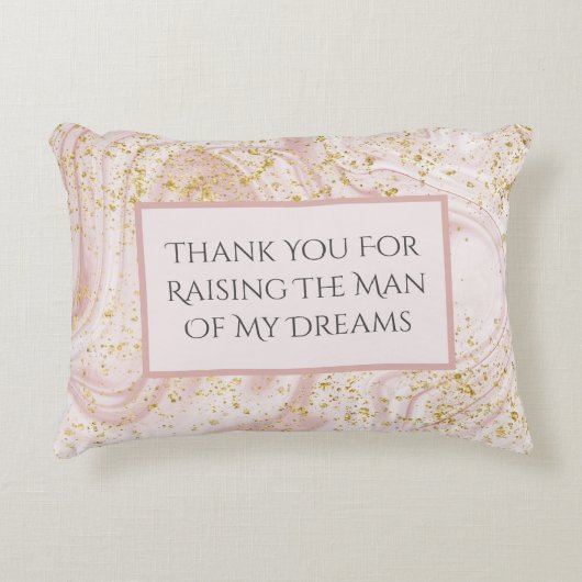 写真私の夢の男を育ててくれてありがとう アクセントクッション (正面)