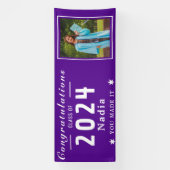 写真科を卒業パーソナライズされたする 横断幕 (縦)