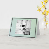 写真空白の付きあいさつおもしろいカード。 カード (黄色い花)