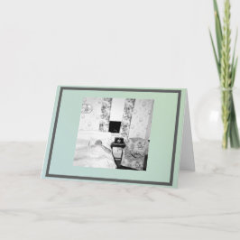 写真空白の付きあいさつおもしろいカード。 カード