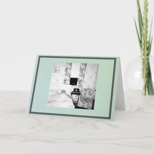 写真空白の付きあいさつおもしろいカード。 カード (正面)