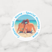 写真紙吹雪とカスタム文字パーソナライズされた コンフェッティ (スモール正面)