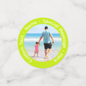 写真紙吹雪とカスタム文字 コンフェッティ (スモール正面)