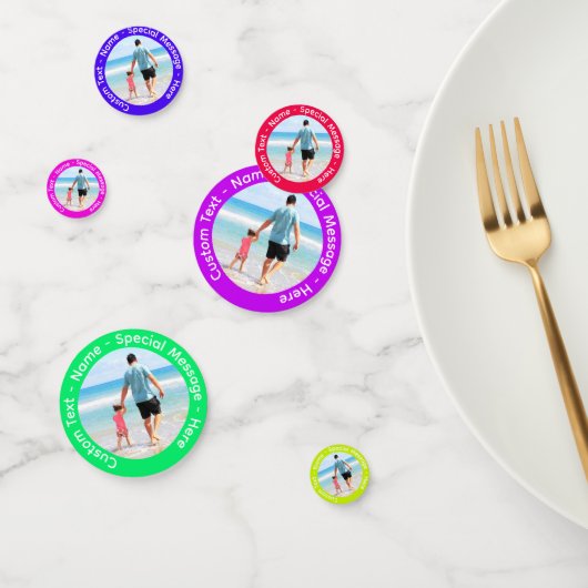 写真紙吹雪とカスタム文字 コンフェッティ (グループ)