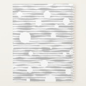 写真素晴らしとパーソナライズされた抽象芸術のパターン プランナー手帳 (裏面)