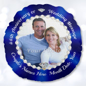 写真素晴らし、パーソナライズされたアニバーサリー枕 ラウンドクッション