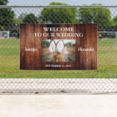 写真素朴のバ結婚ナーよ結婚うこそ 横断幕 (インサイチュ)