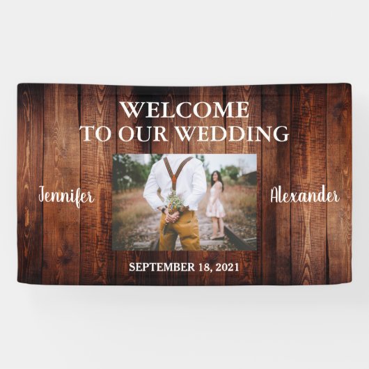 写真素朴のバ結婚ナーよ結婚うこそ 横断幕 (横)