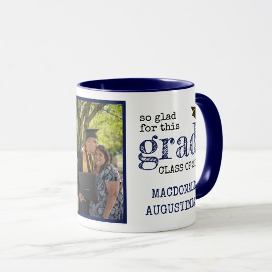 写真素朴の卒業 マグカップ (正面右)