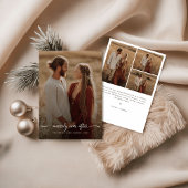 写真素朴の後、Bohoが楽しそうに手書き シーズンカード