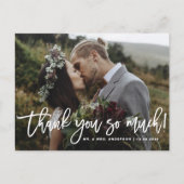 写真素朴をありがとう結婚ありがとう ポストカード (正面)