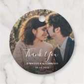 写真素朴エレガント国の結婚式に感謝 フェイバータグ (正面)