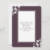 写真素朴エレガント発表 案内状 (裏面)