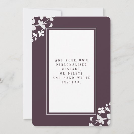 写真素朴エレガント発表 案内状 (裏面)