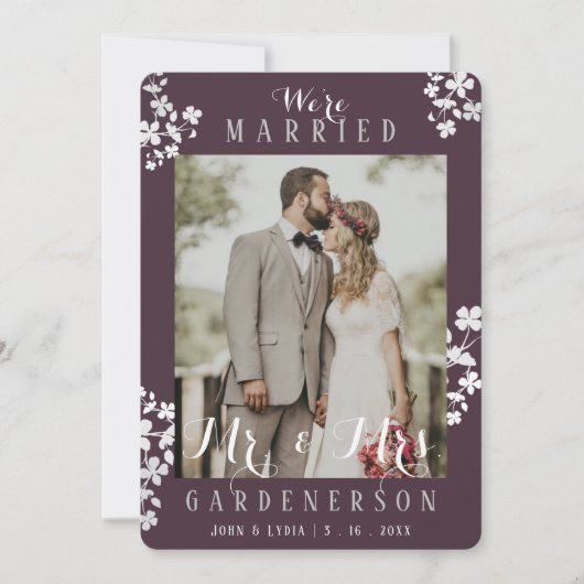 写真素朴エレガント発表 案内状 (正面)