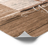 写真素朴ギフトカスタム文字家族の友人 ポスター (角)