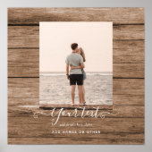 写真素朴ギフトカスタム文字家族の友人 ポスター (正面)