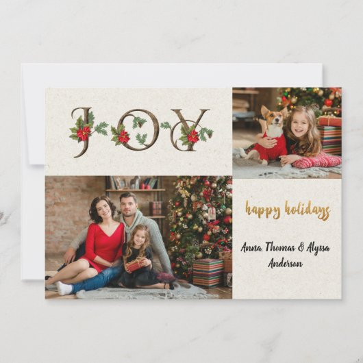 写真素朴クリスマスカード シーズンカード (正面)