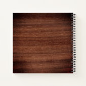 写真素朴グリーンリー木結婚のGuestBook ノートブック (裏面)