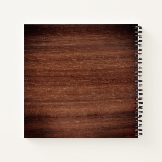 写真素朴グリーンリー木結婚のGuestBook ノートブック (裏面)