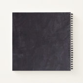 写真素朴グリーンリー金ゴールド結婚ズゲストブック ノートブック (裏面)