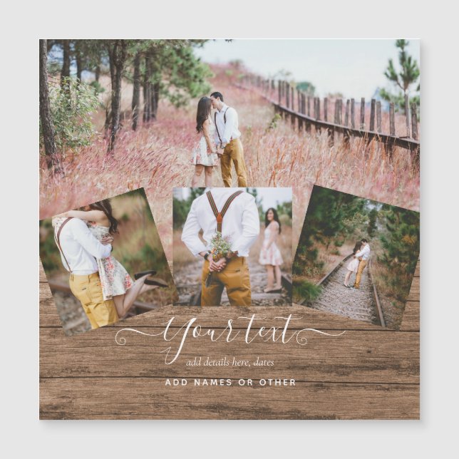 写真素朴コラージギフトカスタム文字ユニーク (正面)