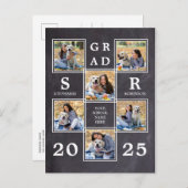 写真素朴コラージュのシャルボユニークード 案内ポストカード (正面/裏面)