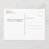 写真素朴コラージュのシャルボユニークード 案内ポストカード (裏面)