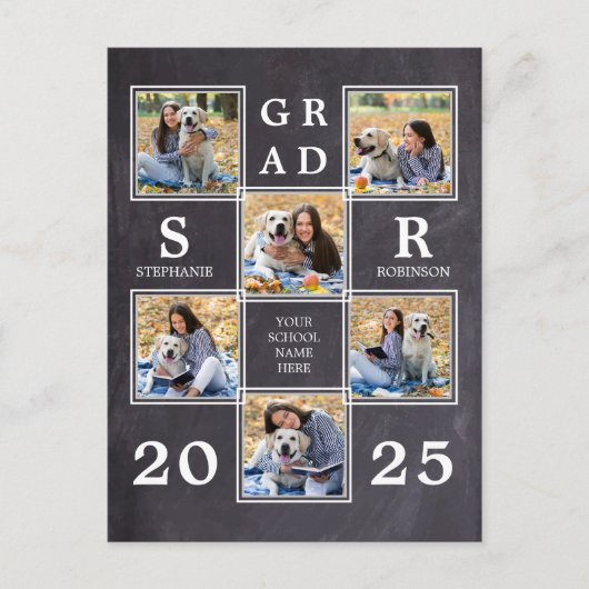 写真素朴コラージュのシャルボユニークード 案内ポストカード (正面)