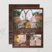 写真素朴コラージュ日付の保存 (正面/裏面)