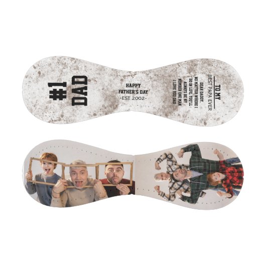 写真素朴コラージュ父の日と汚れた白 野球ボール (パネル)