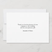 写真素朴コラージュ結婚のサンキューカード サンキューカード (裏面)