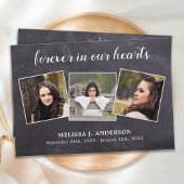 写真素朴コラージュ記念悔やみや弔慰葬儀 サンキューカード