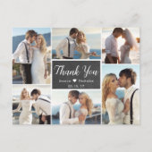 写真素朴コラージュChalkboardさん結婚ありがとうございます ポストカード (正面)