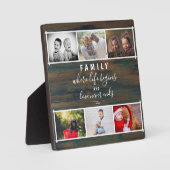 写真素朴コラージュScriptファミリー記念ことわざ フォトプラーク (正面)
